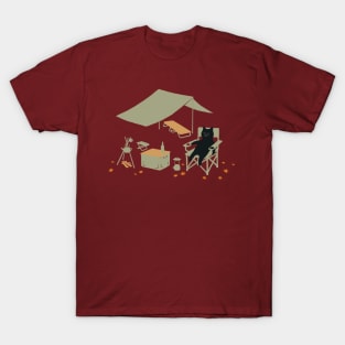 Autumn Meow camping T-Shirt